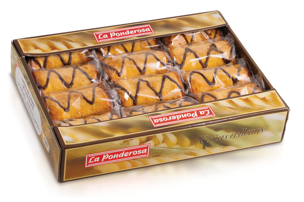 Cañas rellenas de chocolate Dulces Proyectos