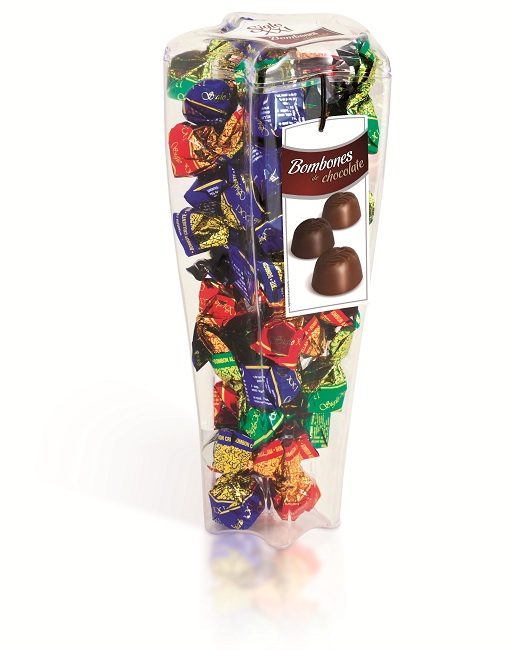 Torre bombones de chocolate